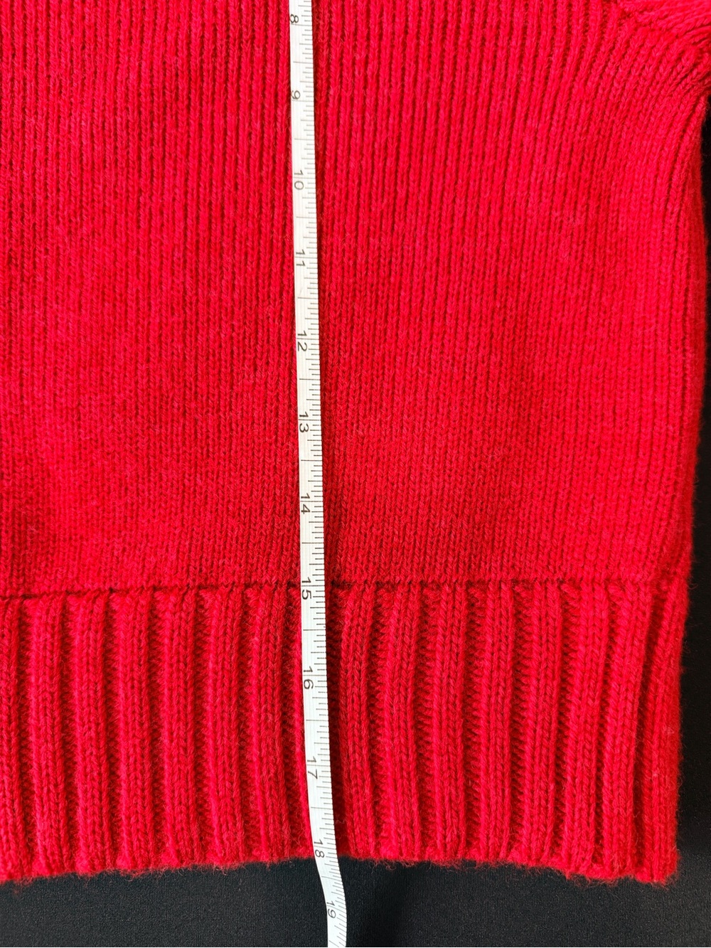 Zara Red Puff-Sleeve Knit Top - Picture 6 of 7